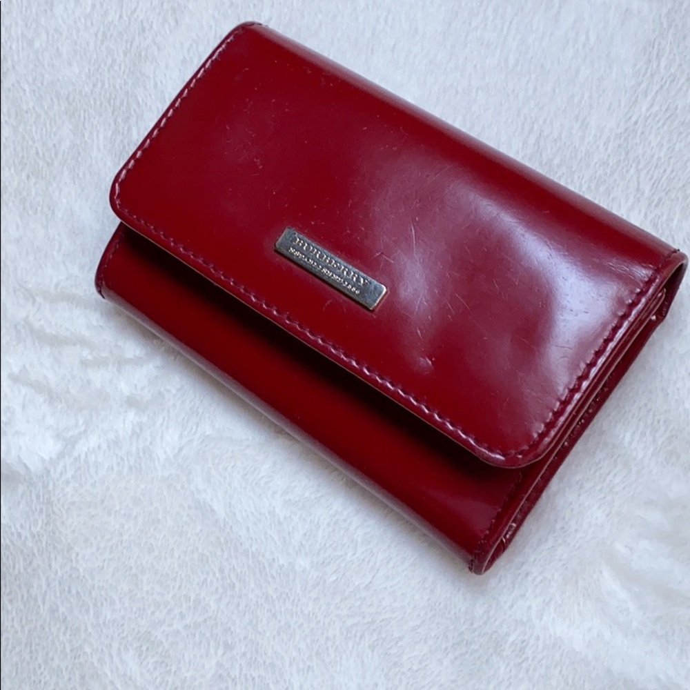 Burberry patent leather wallet